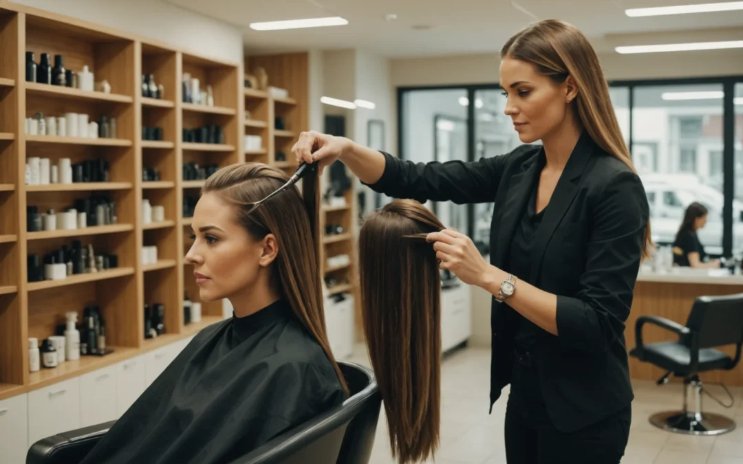 coloration sans ammoniaque après lissage brésilien