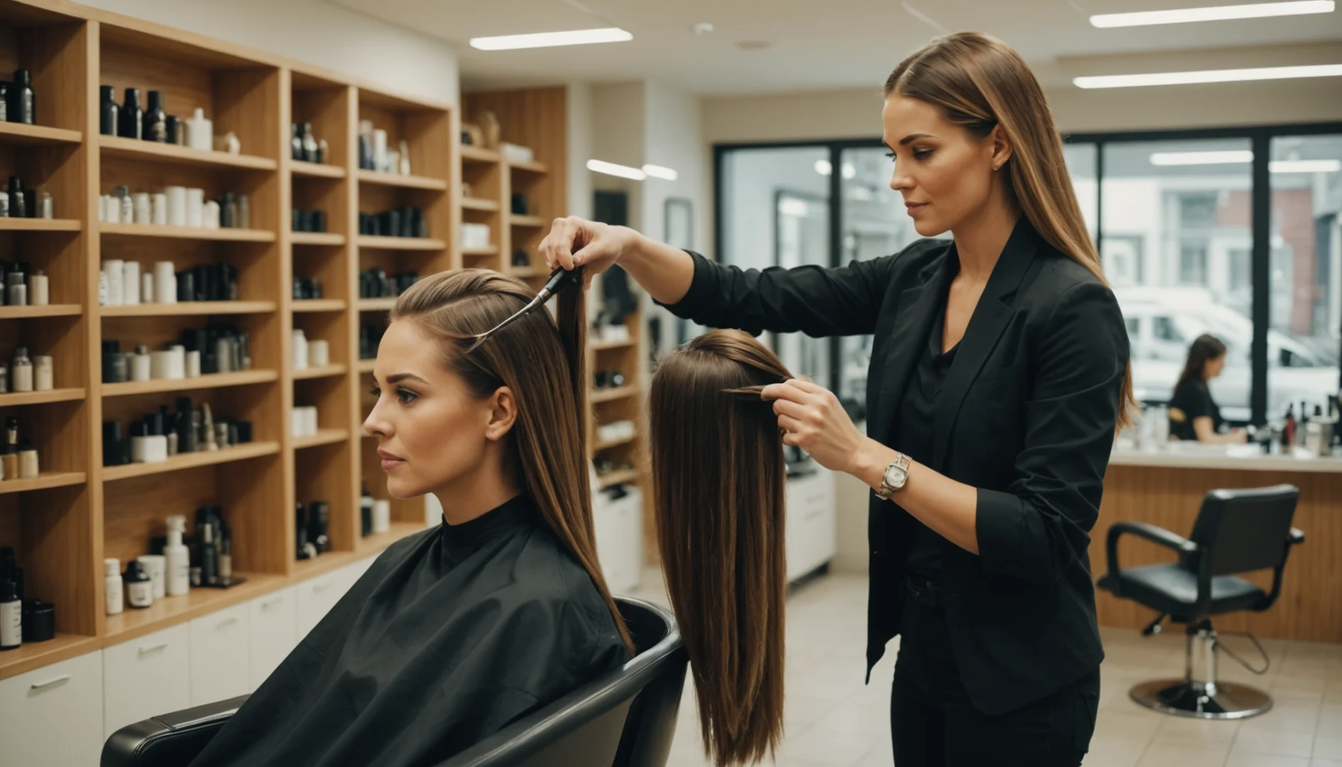 coloration sans ammoniaque après lissage brésilien