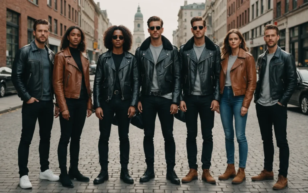 5 façons de porter le Blouson Cuir Aviateur en mi-saison pour femmes et hommes