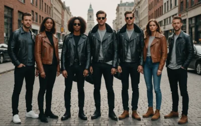 5 façons de porter le Blouson Cuir Aviateur en mi-saison pour femmes et hommes
