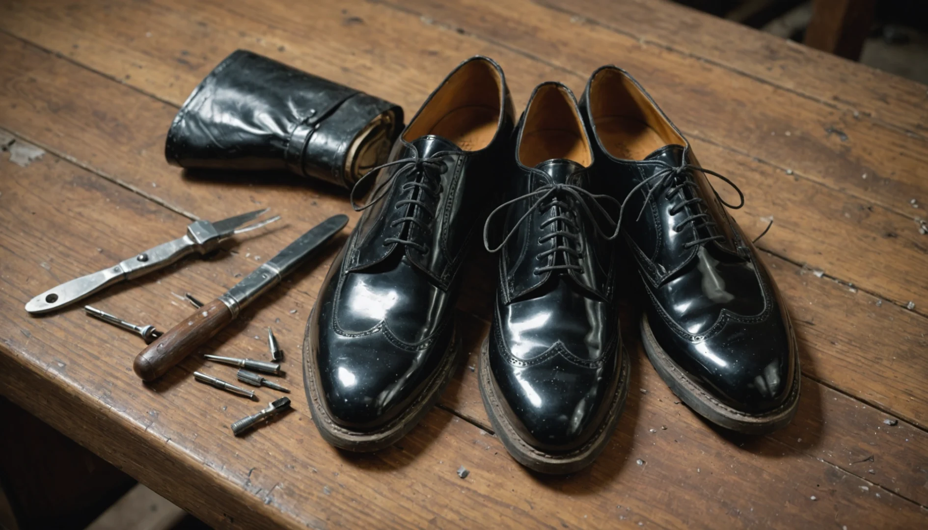 réparer chaussures vernies craquelées