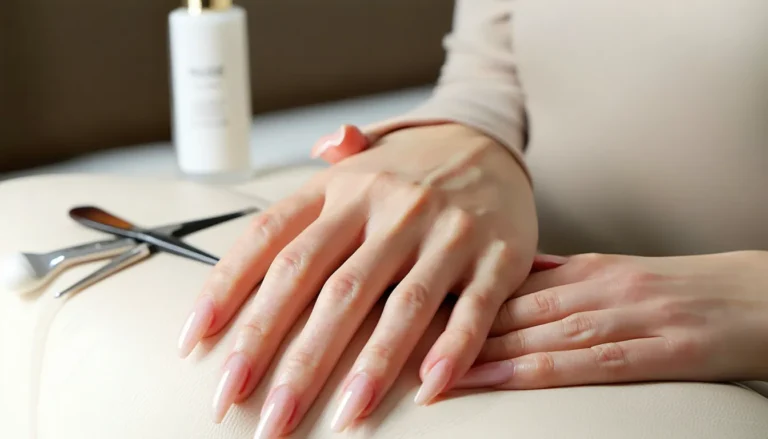 ongles striés