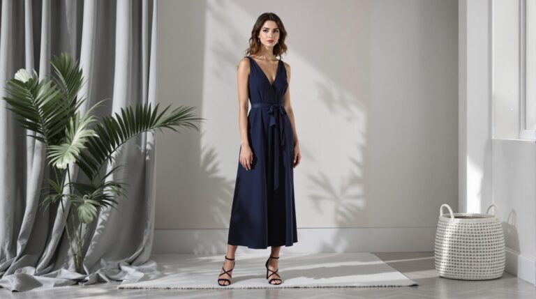 robe bleu marine chaussure