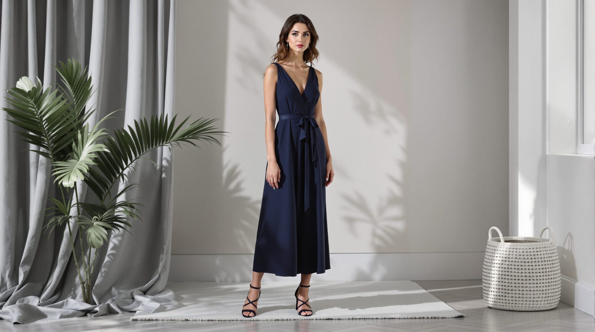 robe bleu marine chaussure