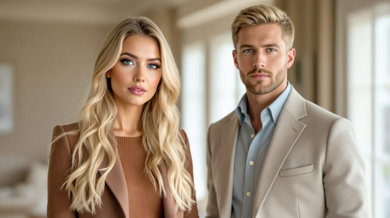 colorimétrie blonde yeux bleus