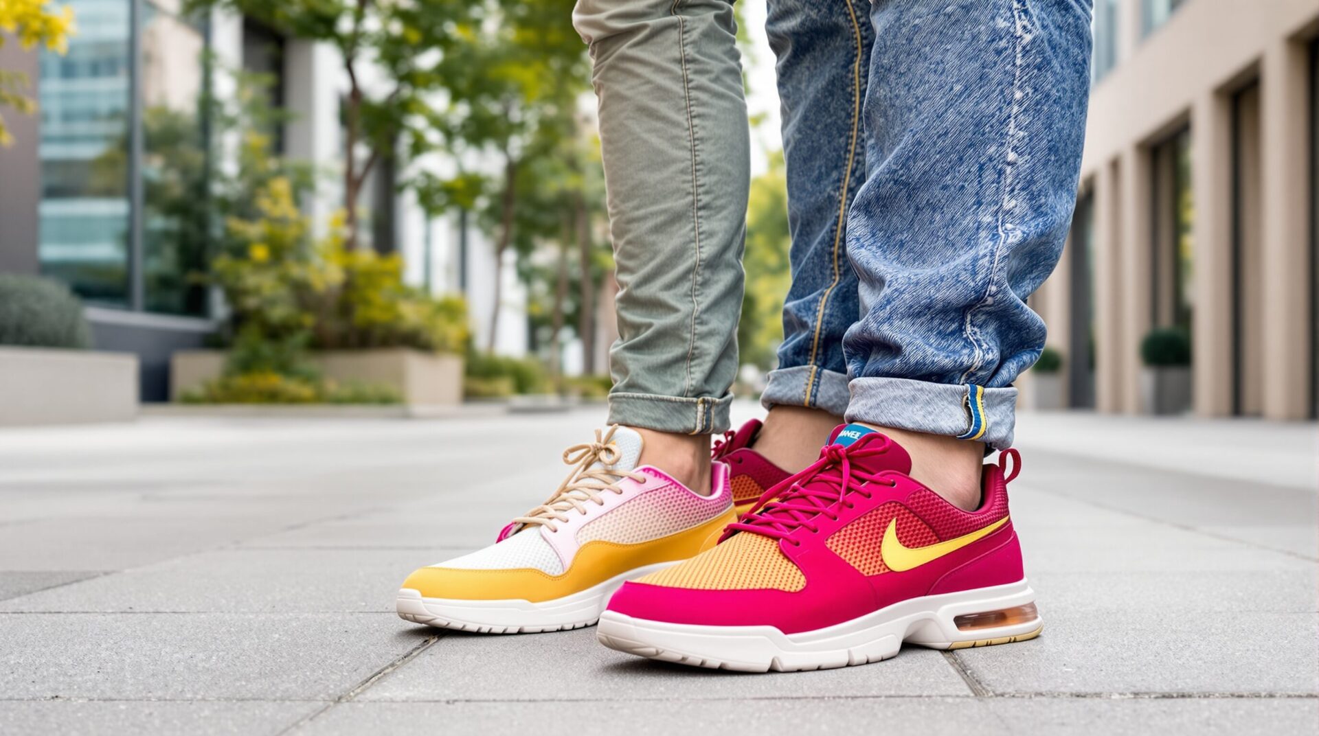 paire de chaussures a la mode