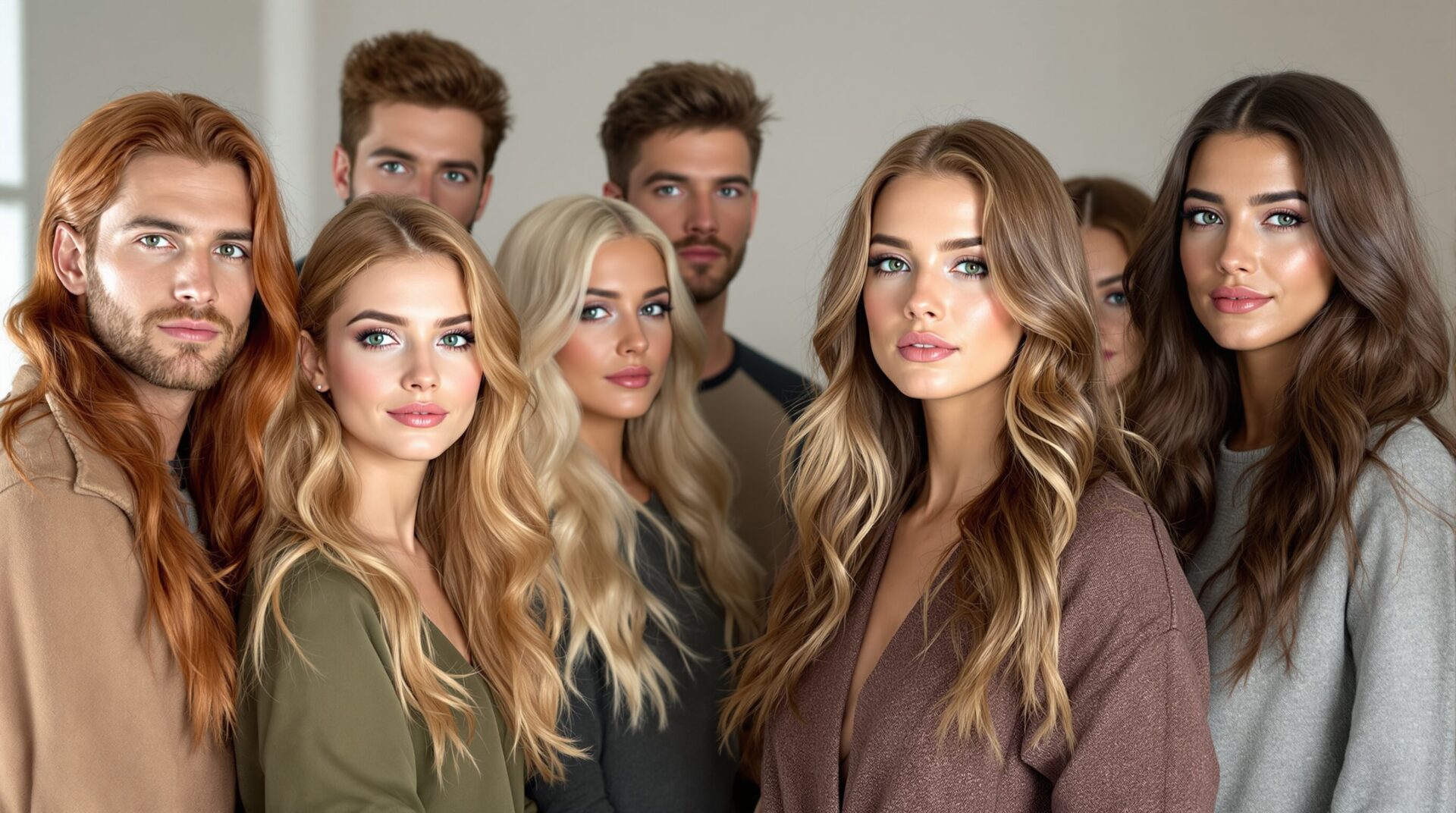 couleur de cheveux pour yeux vert et peau claire