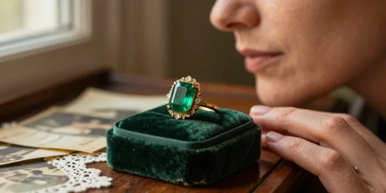 bague émeraude ancienne