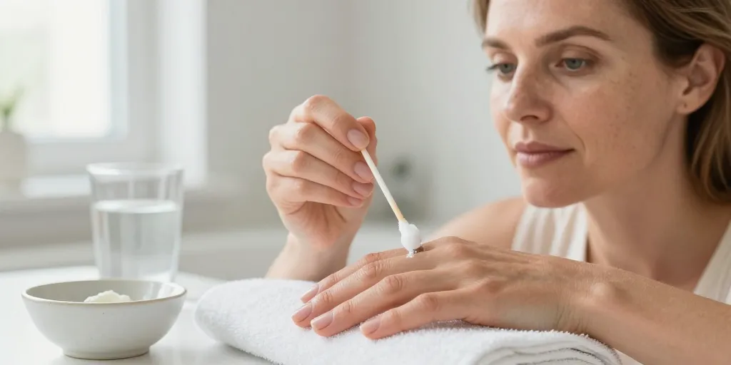 blanchir ongles mains