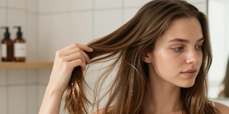 astuce cheveux brillant