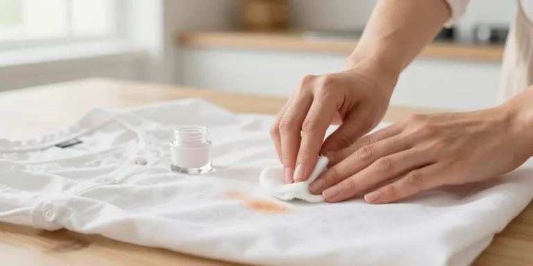 tache de vernis vetement