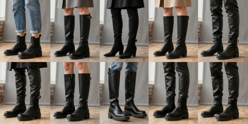 des bottes noires