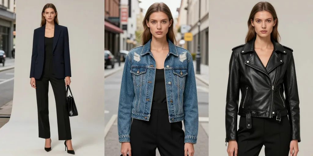 quelle veste porter avec une combinaison noire