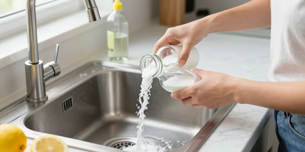 déboucher evier naturel